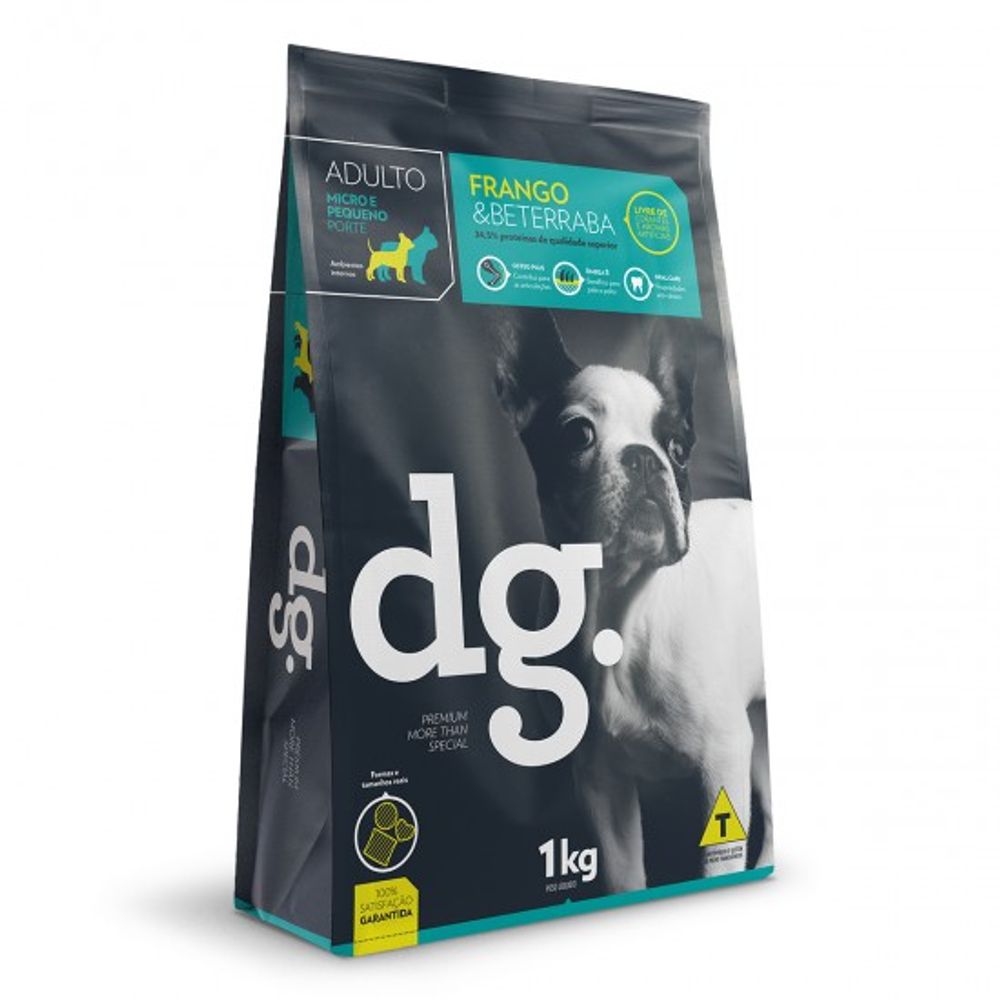 Ração dg. Adultos Micro e Pequeno Porte - 1kg