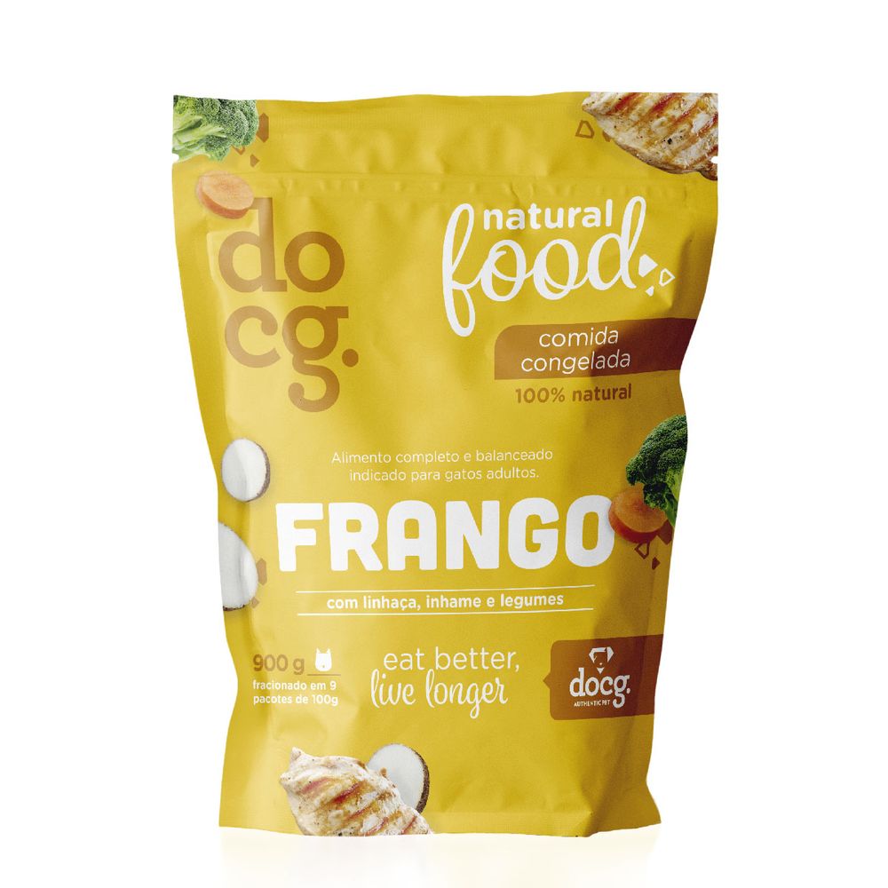 Natural Food Comida Congelada Frango For Cats - 900g