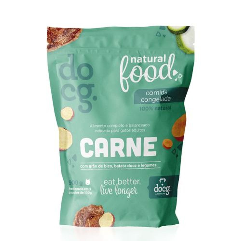 Natural Food Comida Congelada Carne For Cats - 900g