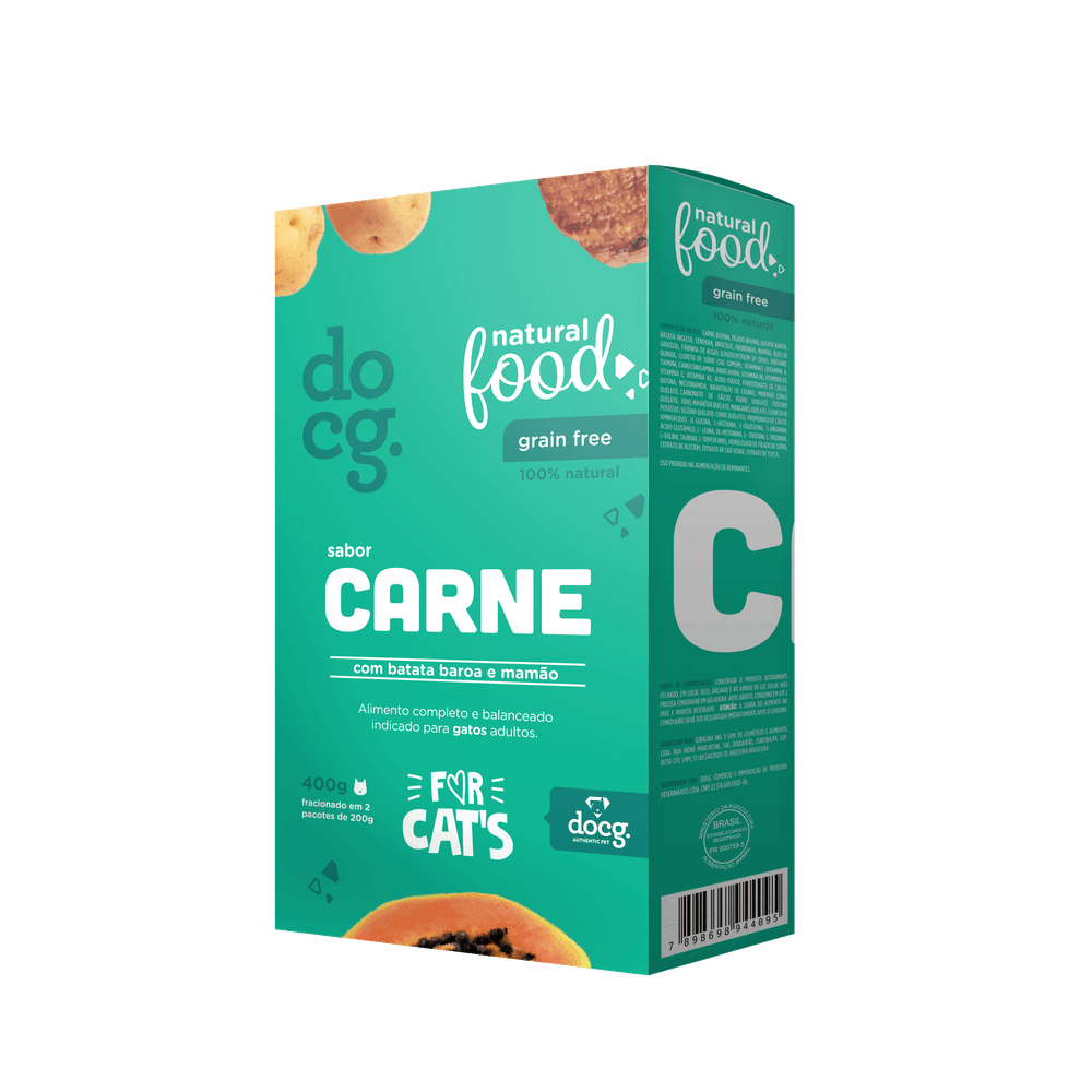 Natural Food Grain Free Cats - Carne 400g